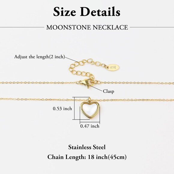 Heart Necklace as Christmas Gifts, Black Tourmaline Gothic Necklace Red Carnelia - Picture 6 of 7